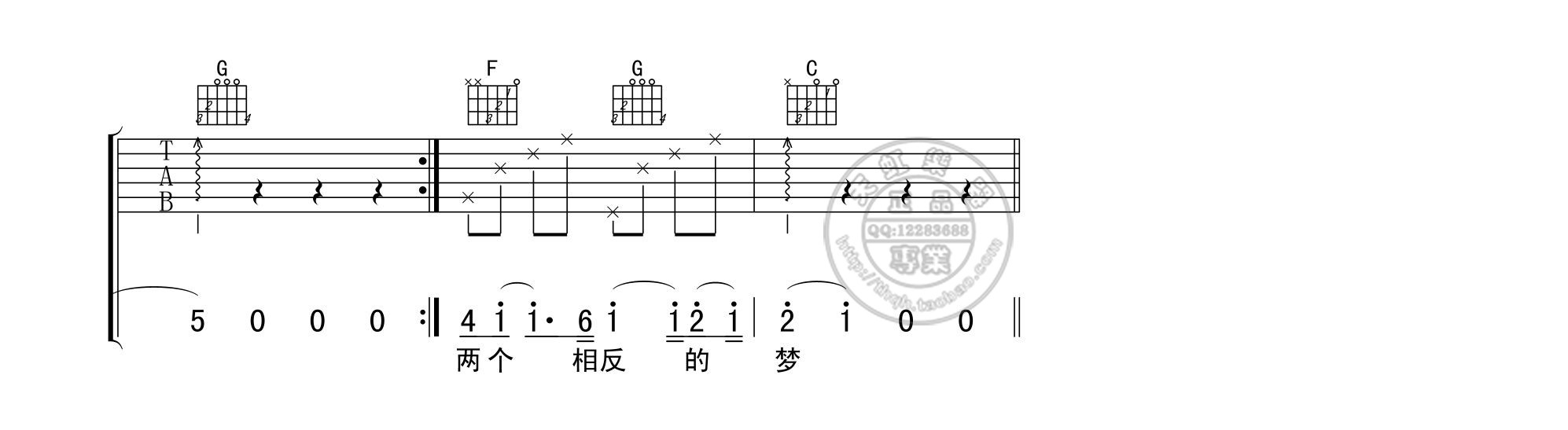 记得吉他谱-林俊杰-C调原版弹唱六线谱-图片谱