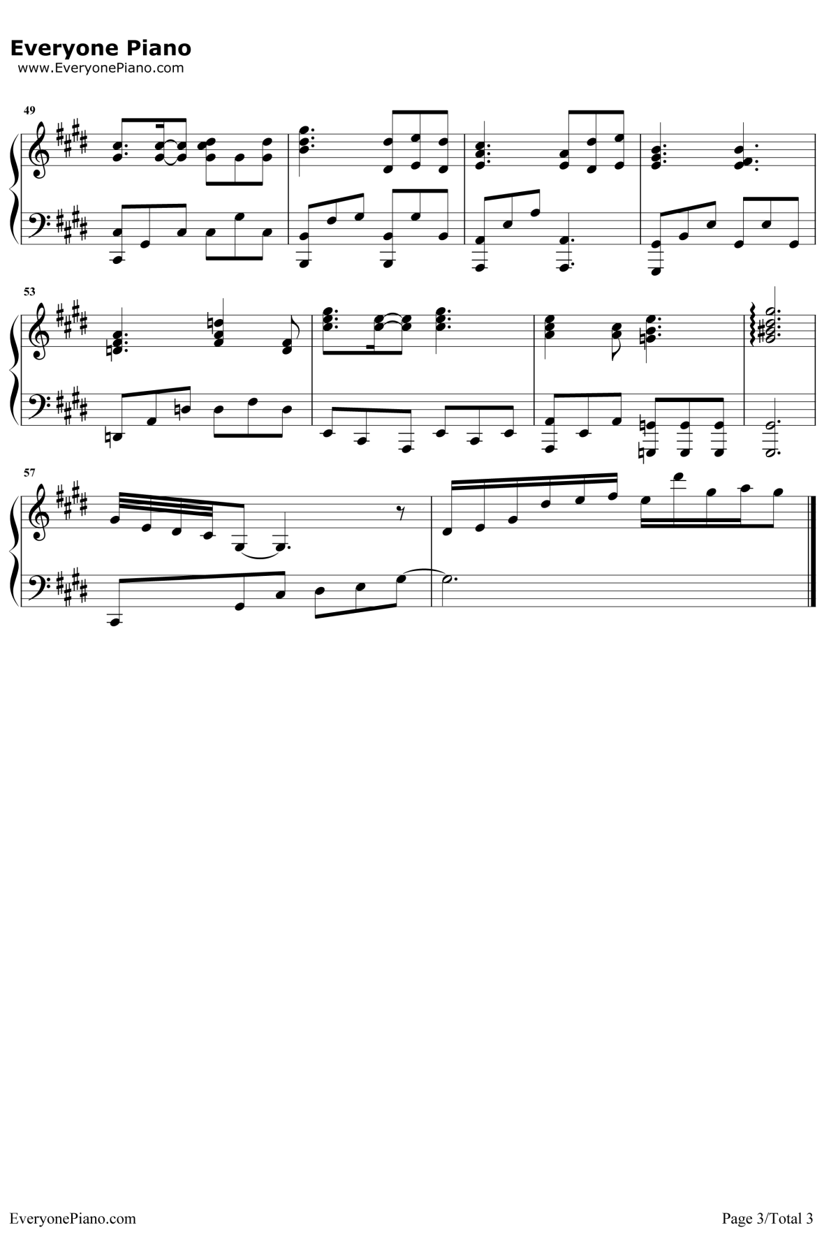 慢慢钢琴谱-王乃恩/张学友-钢琴五线谱