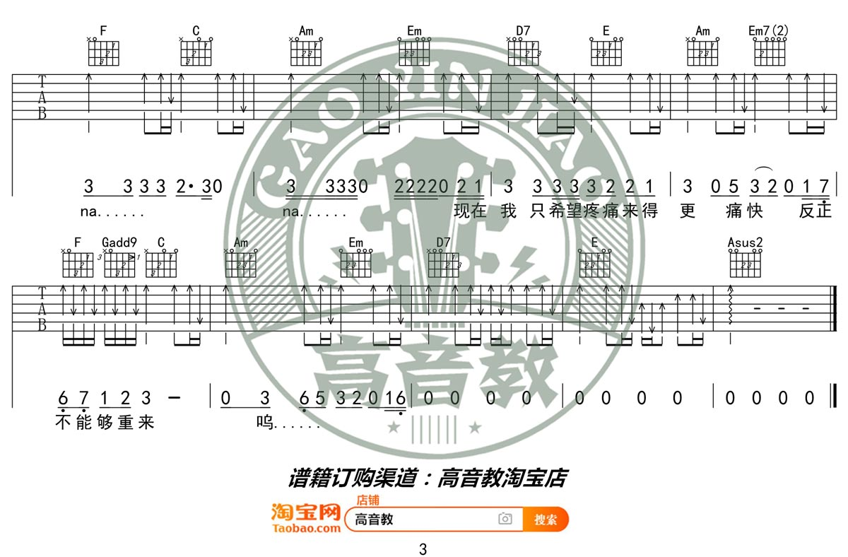 男孩吉他谱-梁博-男孩C调弹唱图谱 男孩吉他谱-梁博-男孩C调弹唱图谱