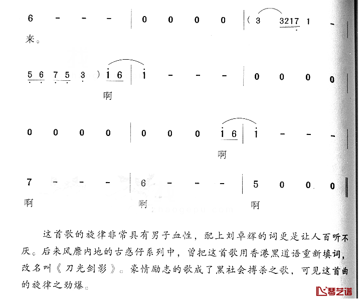 岁月无声简谱-BEYOND-C调歌曲简谱 岁月无声简谱-BEYOND-C调歌曲简谱