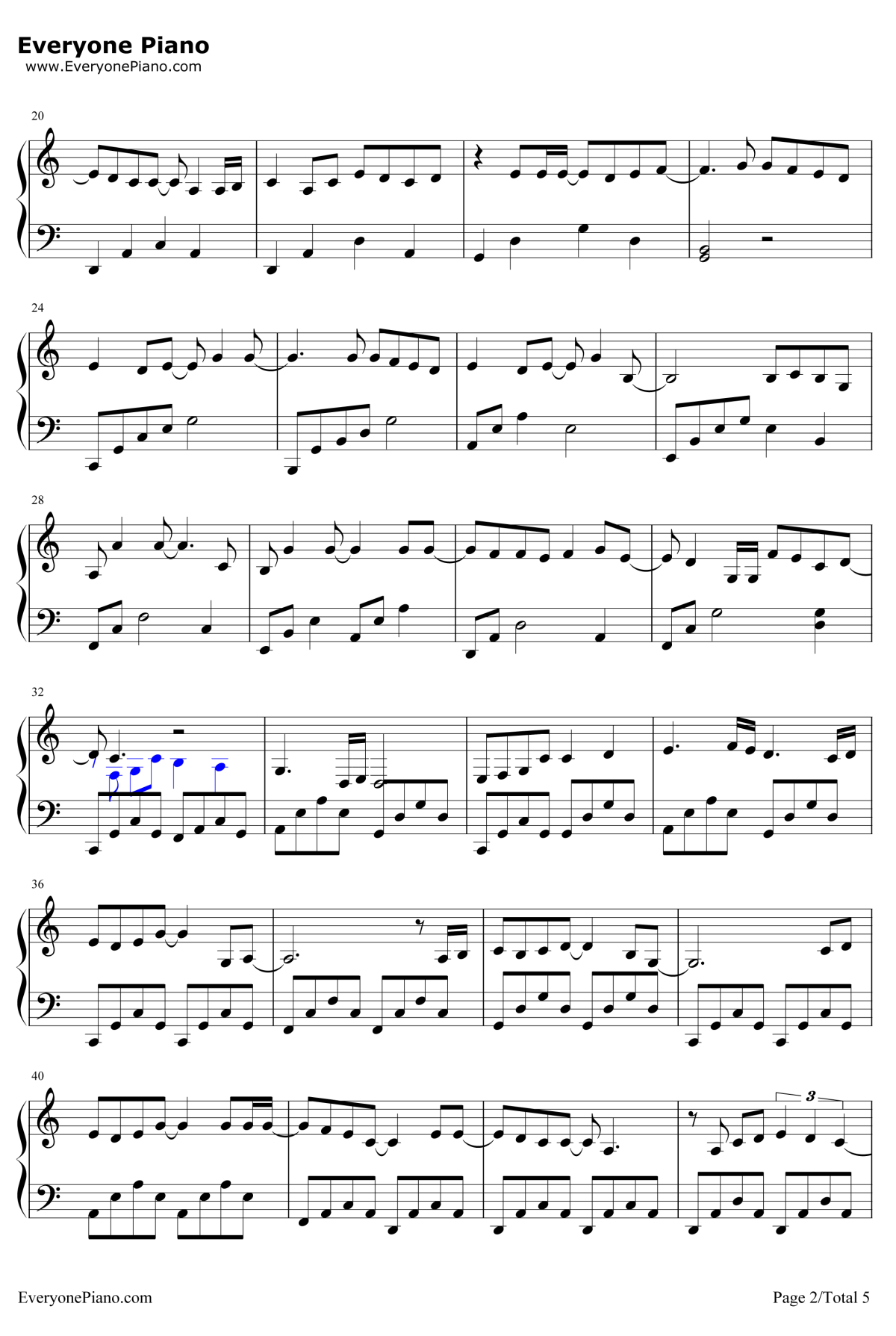 我的宣言钢琴谱-周柏豪-C调钢琴独奏五线谱