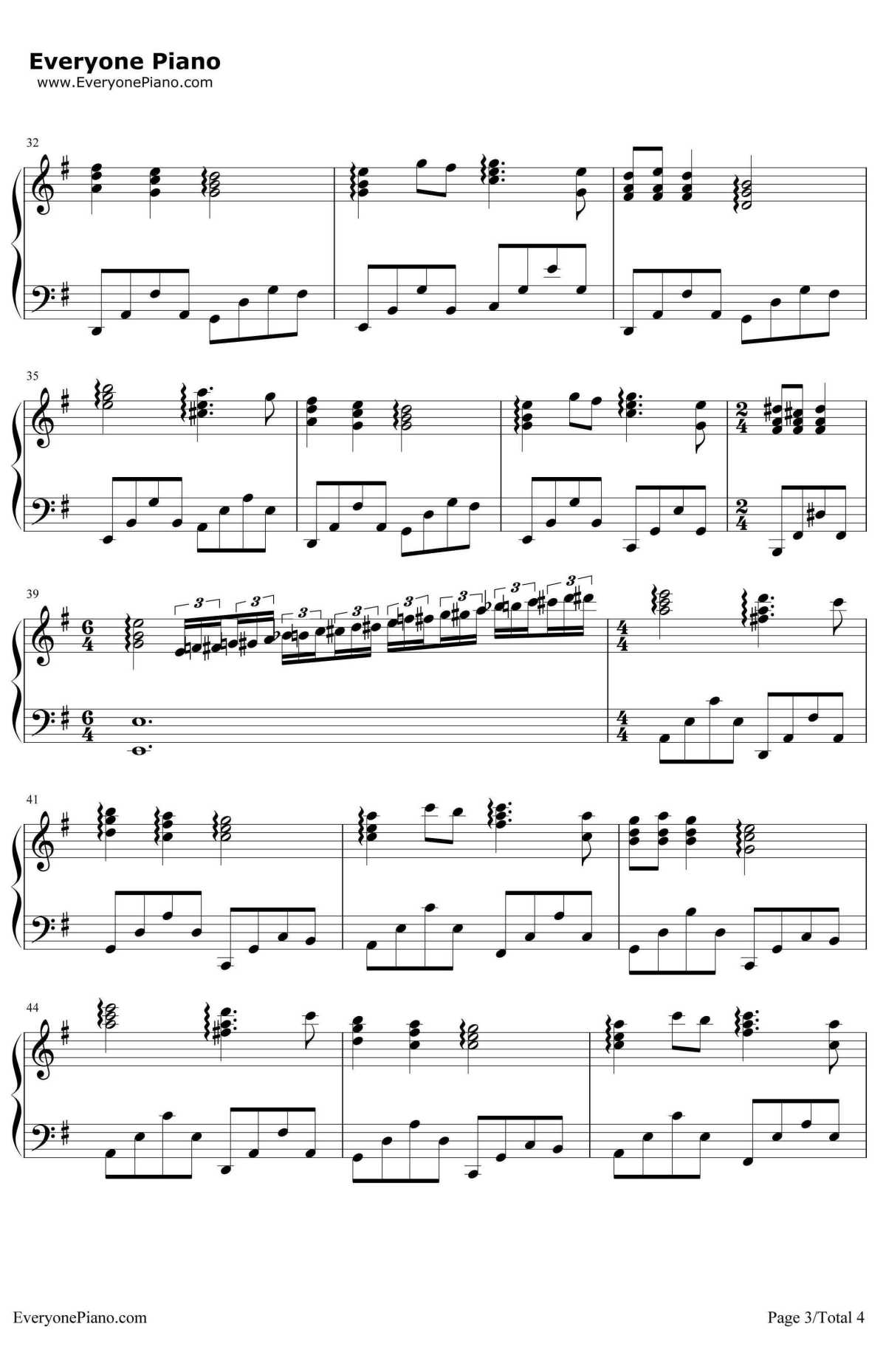 蓝色的爱钢琴谱-理查德·克莱德曼-钢琴独奏谱