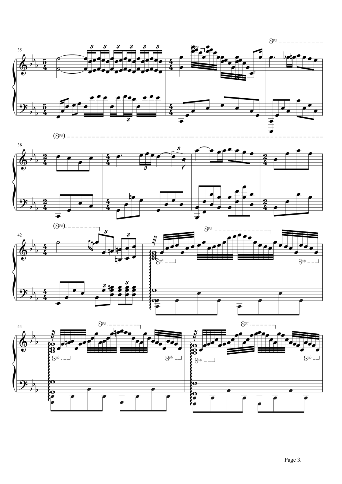 爱的协奏曲钢琴谱-理查德克莱德曼-钢琴独奏谱 爱的协奏曲钢琴谱-理查德克莱德曼-钢琴独奏谱