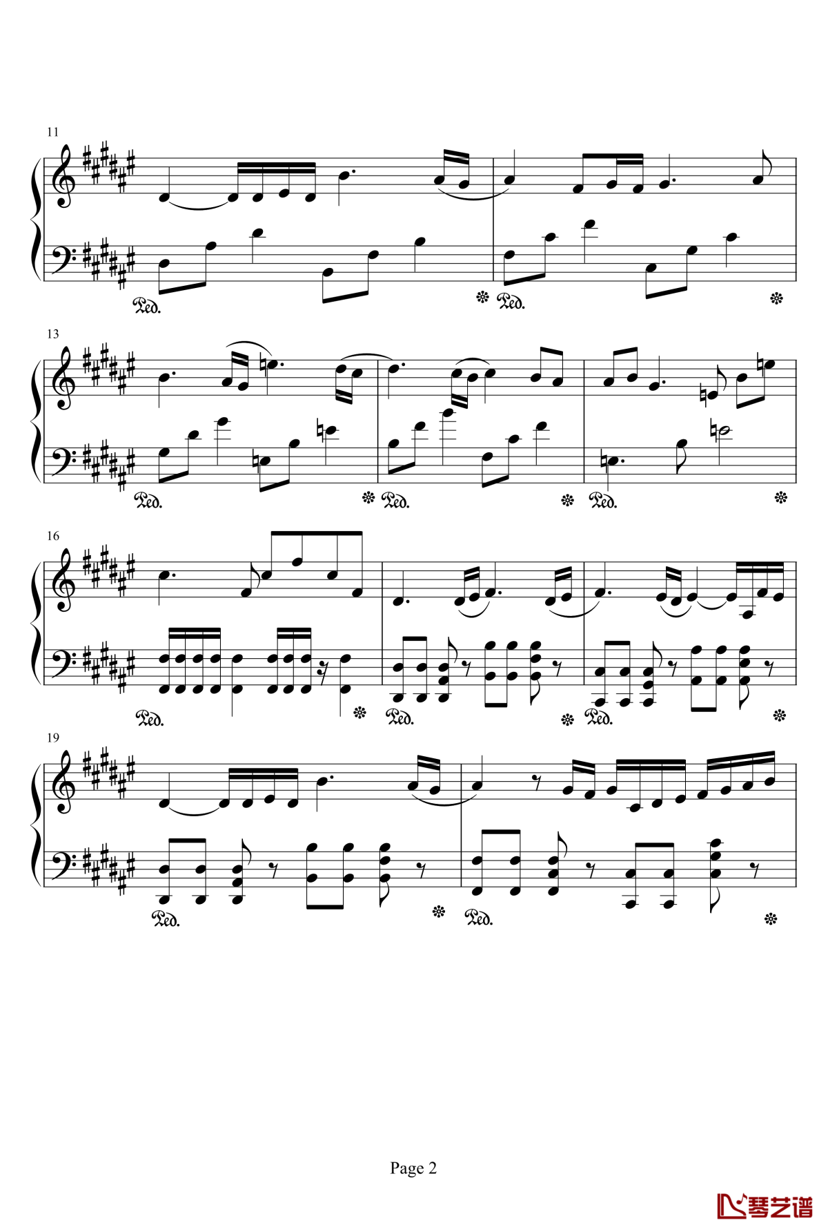 亡灵序曲钢琴谱-钢琴独奏无线谱