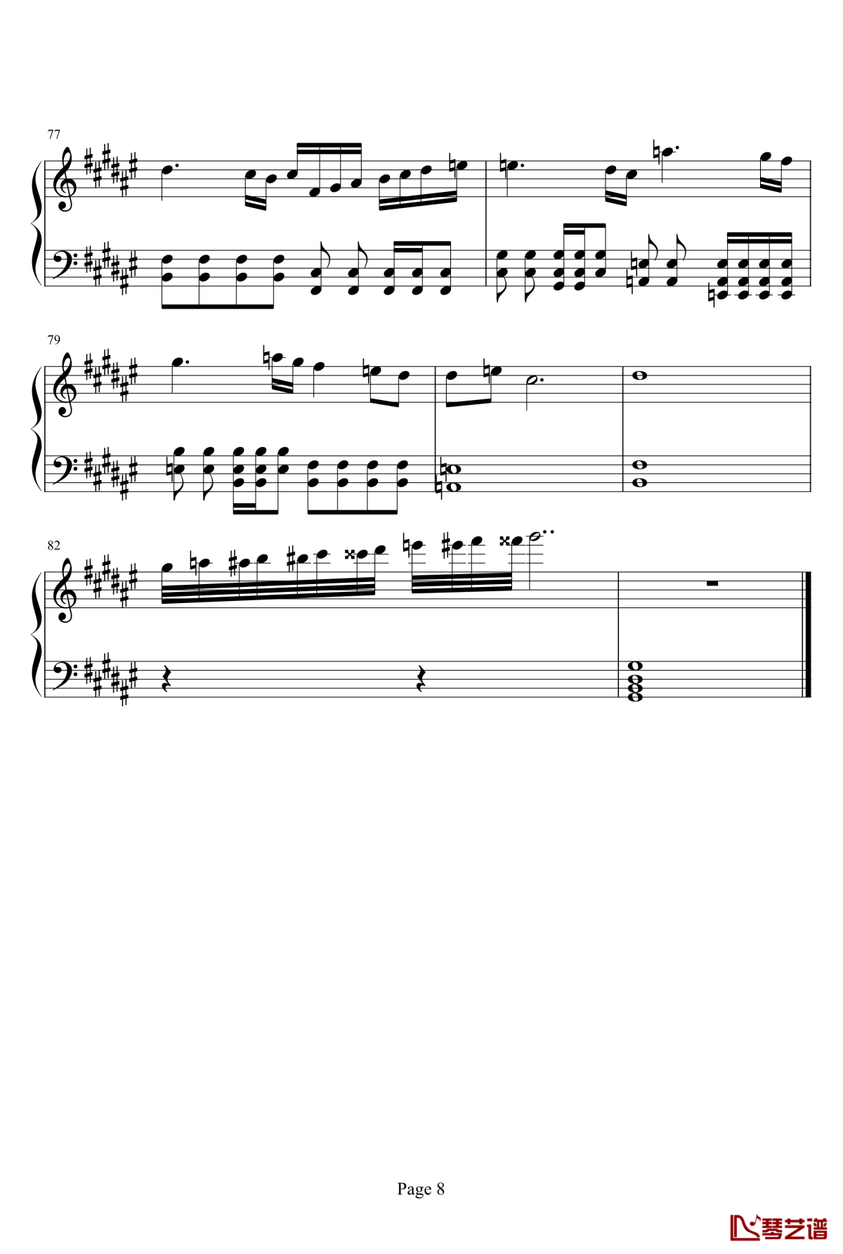 亡灵序曲钢琴谱-钢琴独奏无线谱
