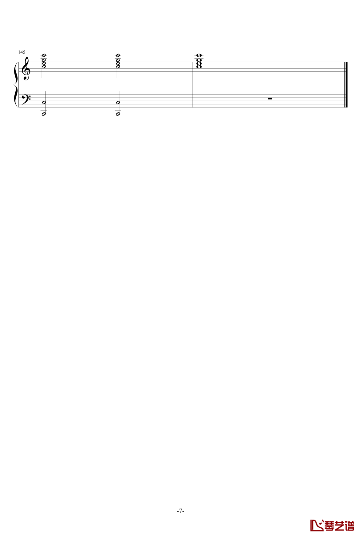 婚礼进行曲钢琴谱-门德尔松-钢琴独奏五线谱 婚礼进行曲钢琴谱-门德尔松-钢琴独奏五线谱