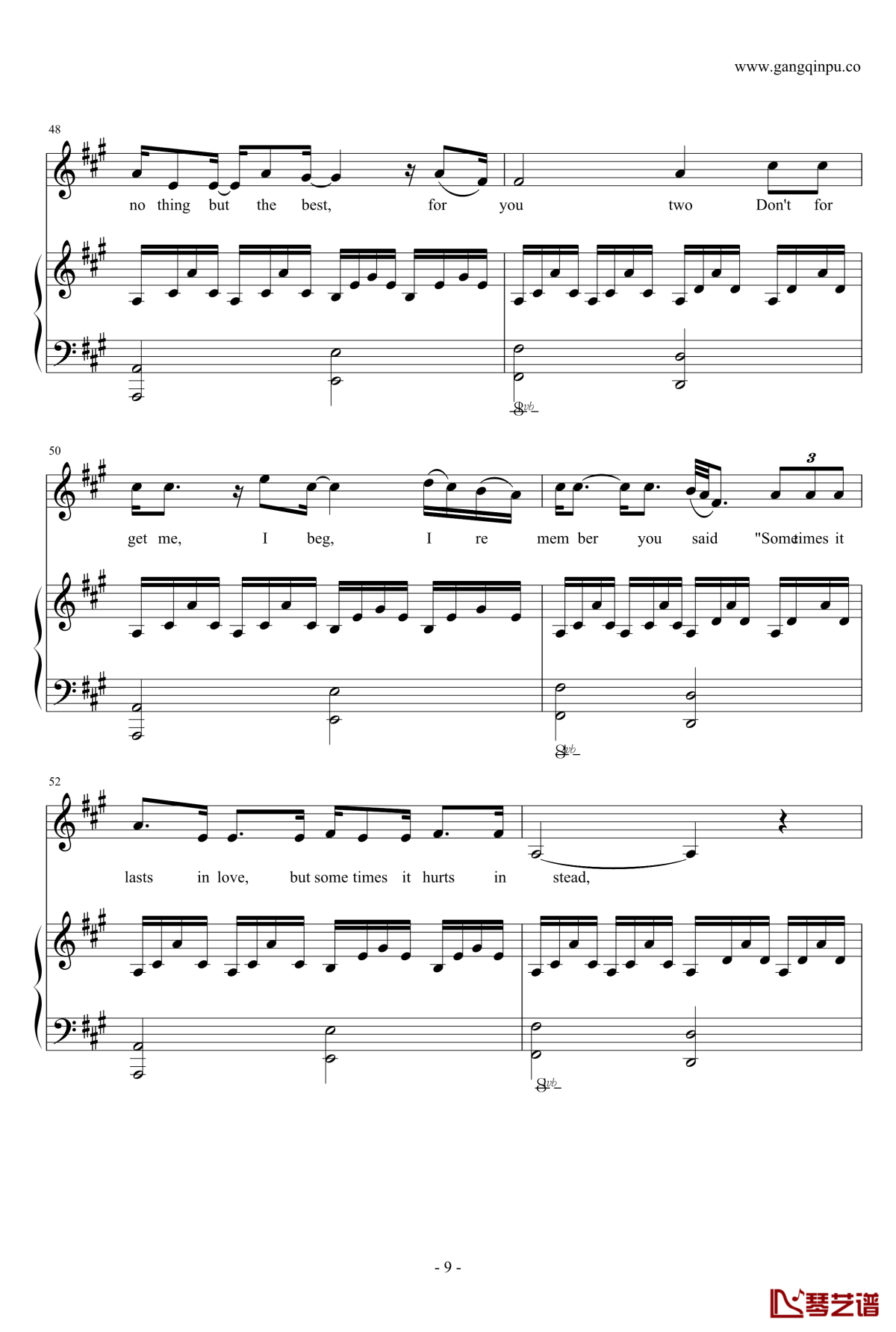 Someone like you钢琴谱-Adele-钢琴弹唱谱 Someone like you钢琴谱-Adele-钢琴弹唱谱