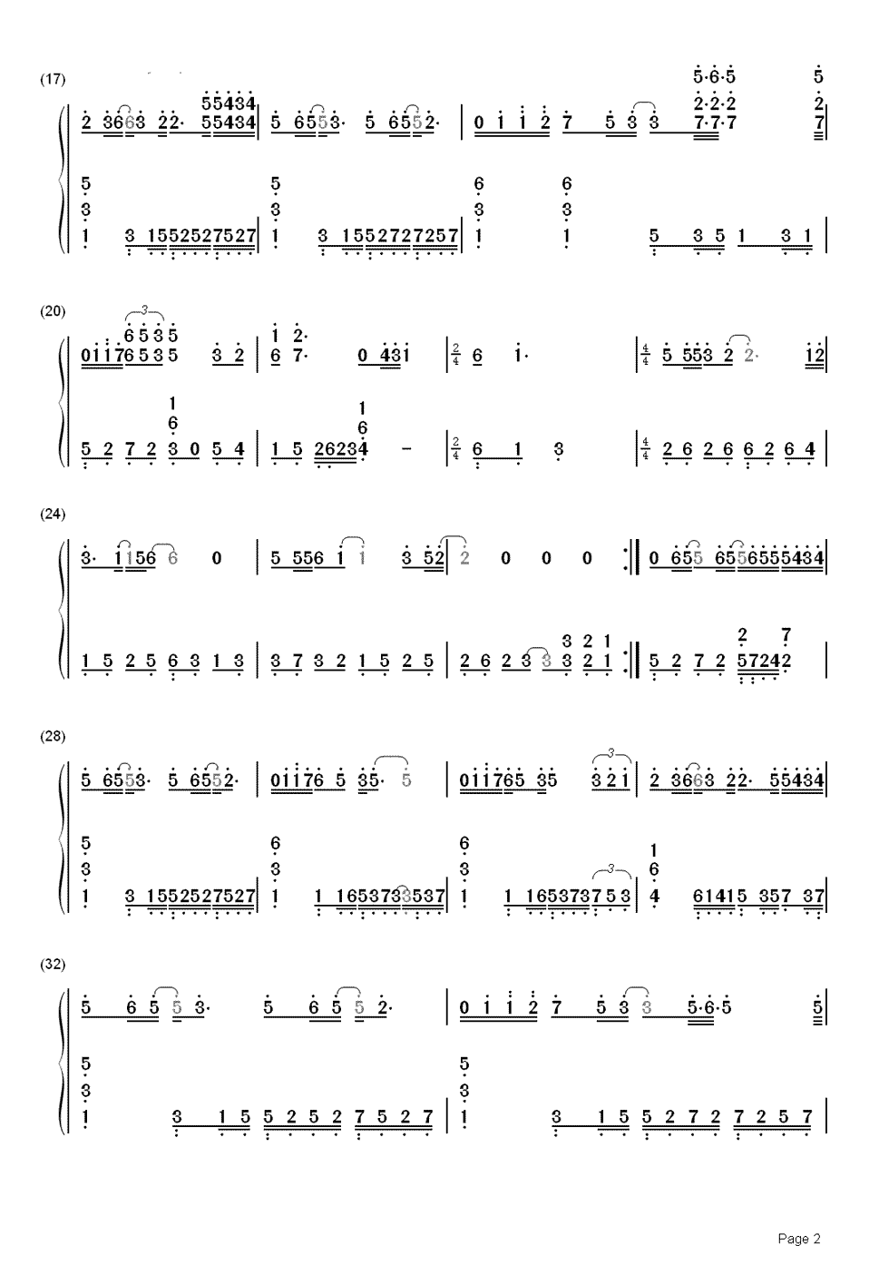 开始懂了简谱(歌词)-孙燕姿-C调歌曲简谱 开始懂了简谱(歌词)-孙燕姿-C调歌曲简谱
