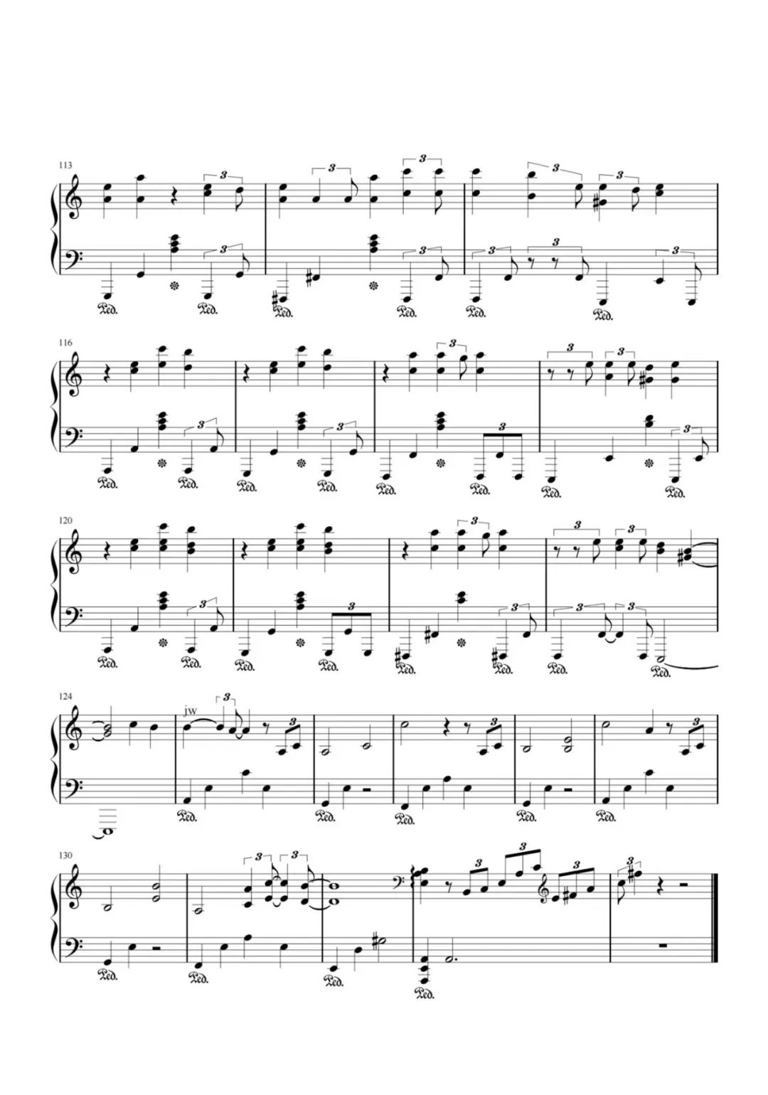 笼钢琴谱-张碧晨《笼》独奏五线谱-消失的她主题曲 笼钢琴谱-张碧晨《笼》独奏五线谱-消失的她主题曲