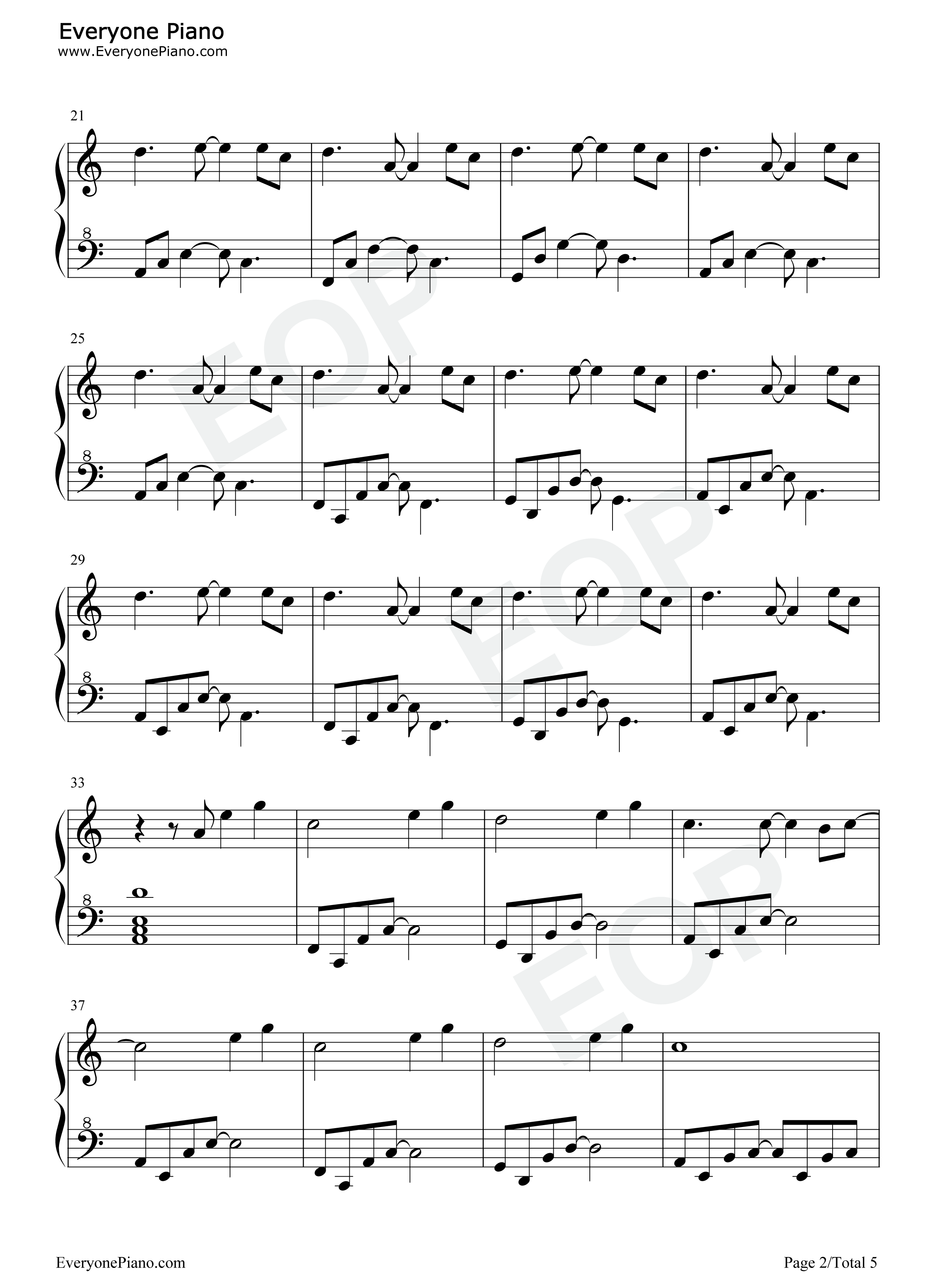 Take Me Hand钢琴谱-钢琴独奏五线谱 Take Me Hand钢琴谱-钢琴独奏五线谱