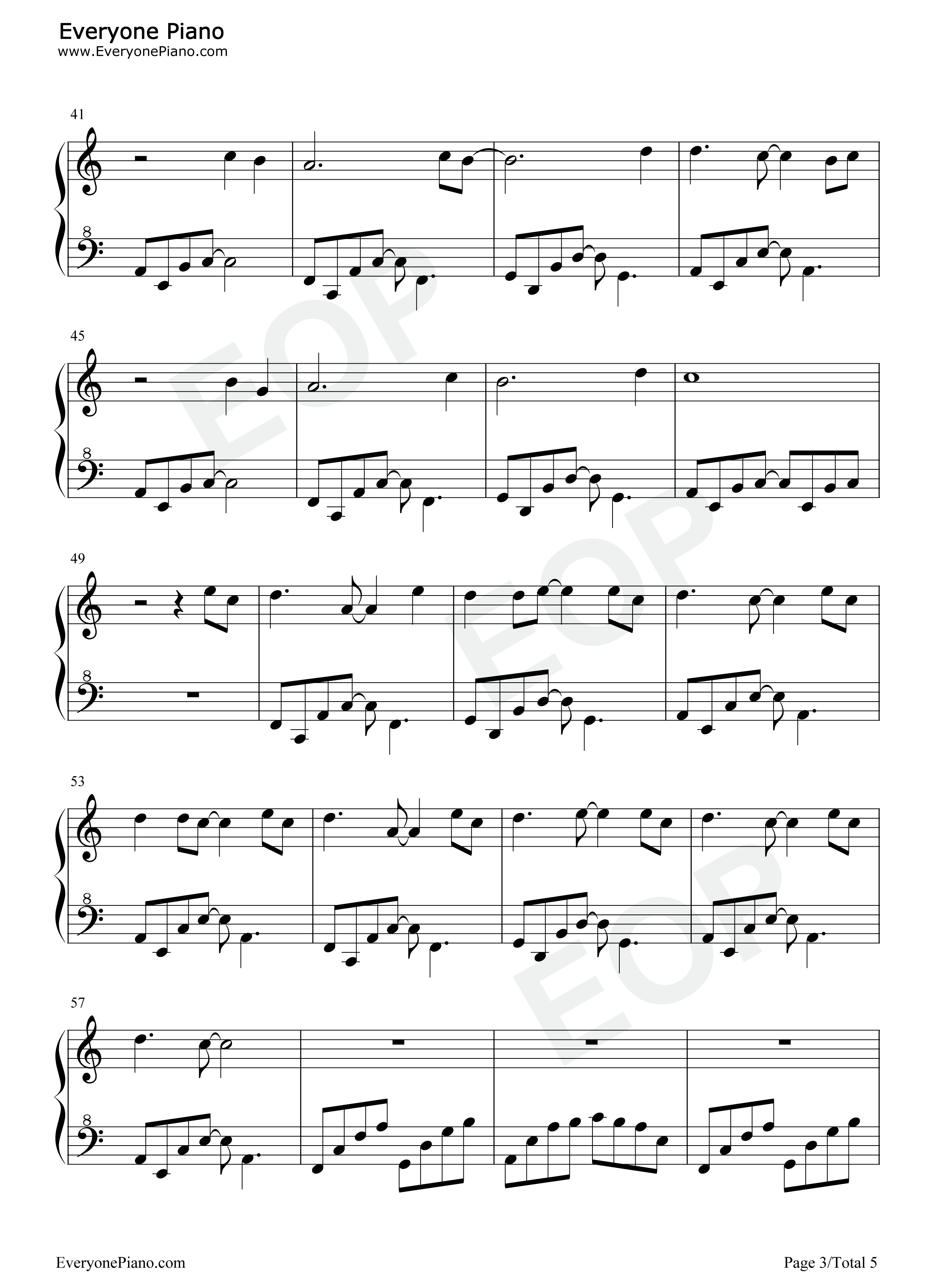 Take Me Hand钢琴谱-钢琴独奏五线谱 Take Me Hand钢琴谱-钢琴独奏五线谱