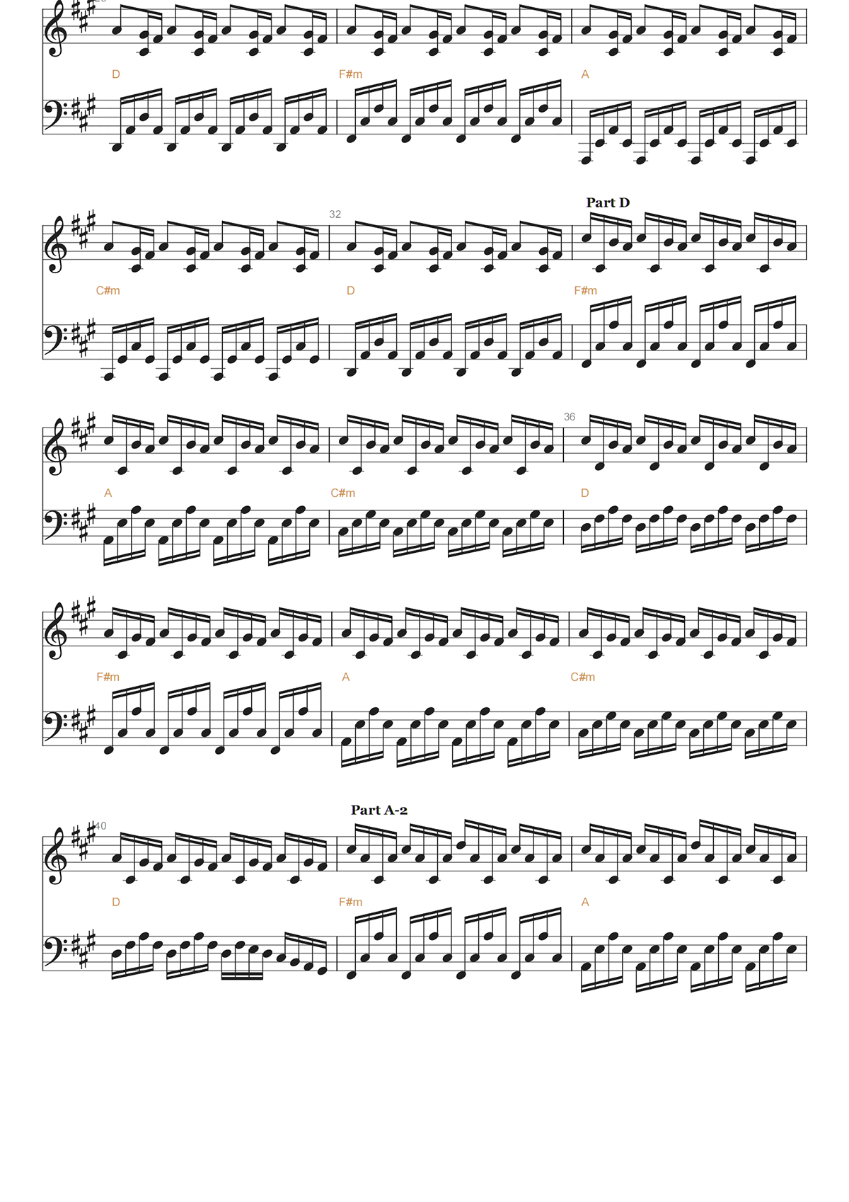 EXPERIENCE钢琴谱-LUDOVICO EIAUDI-高清独奏五线谱 EXPERIENCE钢琴谱-LUDOVICO EIAUDI-高清独奏五线谱