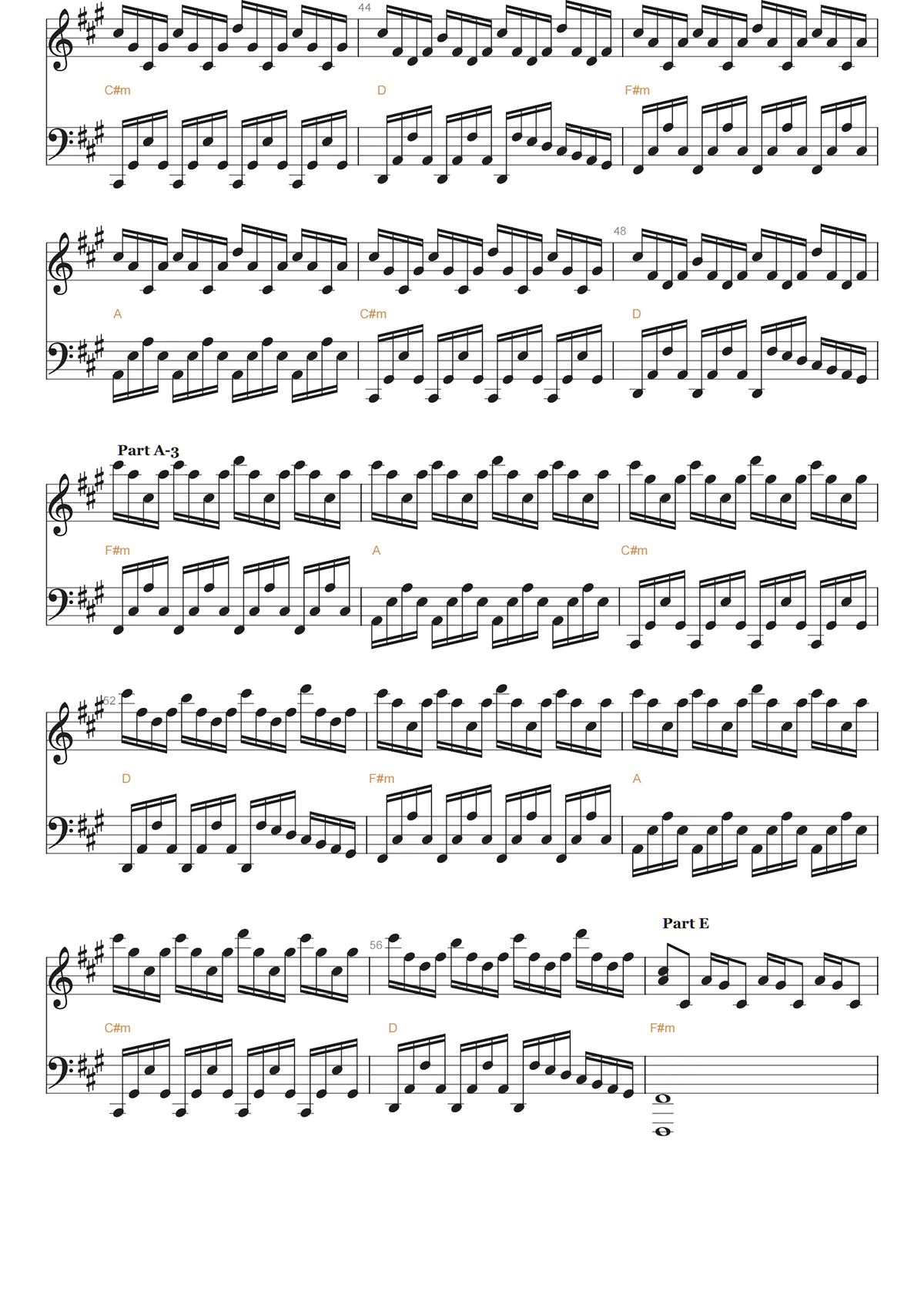EXPERIENCE钢琴谱-LUDOVICO EIAUDI-高清独奏五线谱