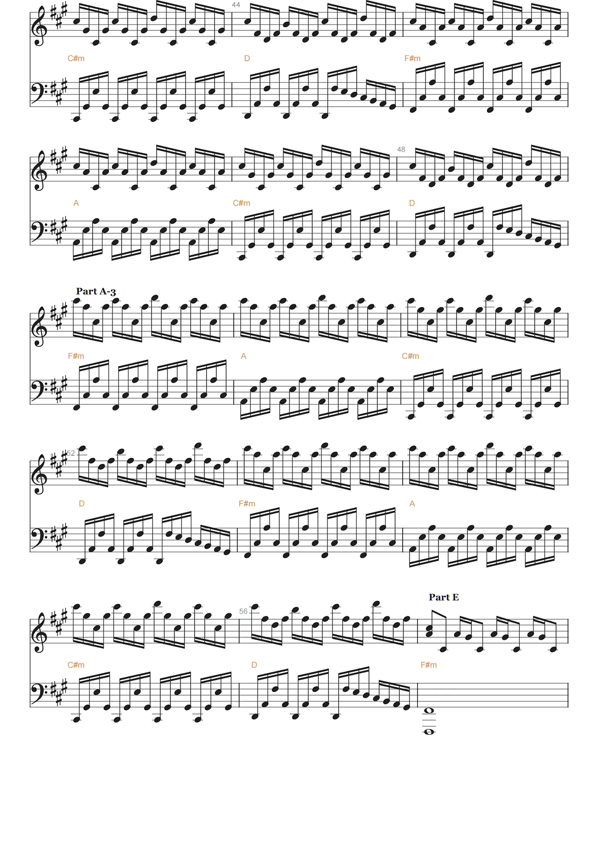EXPERIENCE钢琴谱-LUDOVICO EIAUDI-高清独奏五线谱 EXPERIENCE钢琴谱-LUDOVICO EIAUDI-高清独奏五线谱