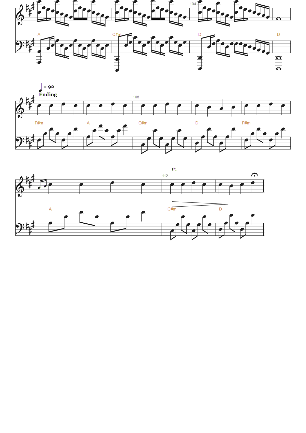 EXPERIENCE钢琴谱-LUDOVICO EIAUDI-高清独奏五线谱 EXPERIENCE钢琴谱-LUDOVICO EIAUDI-高清独奏五线谱
