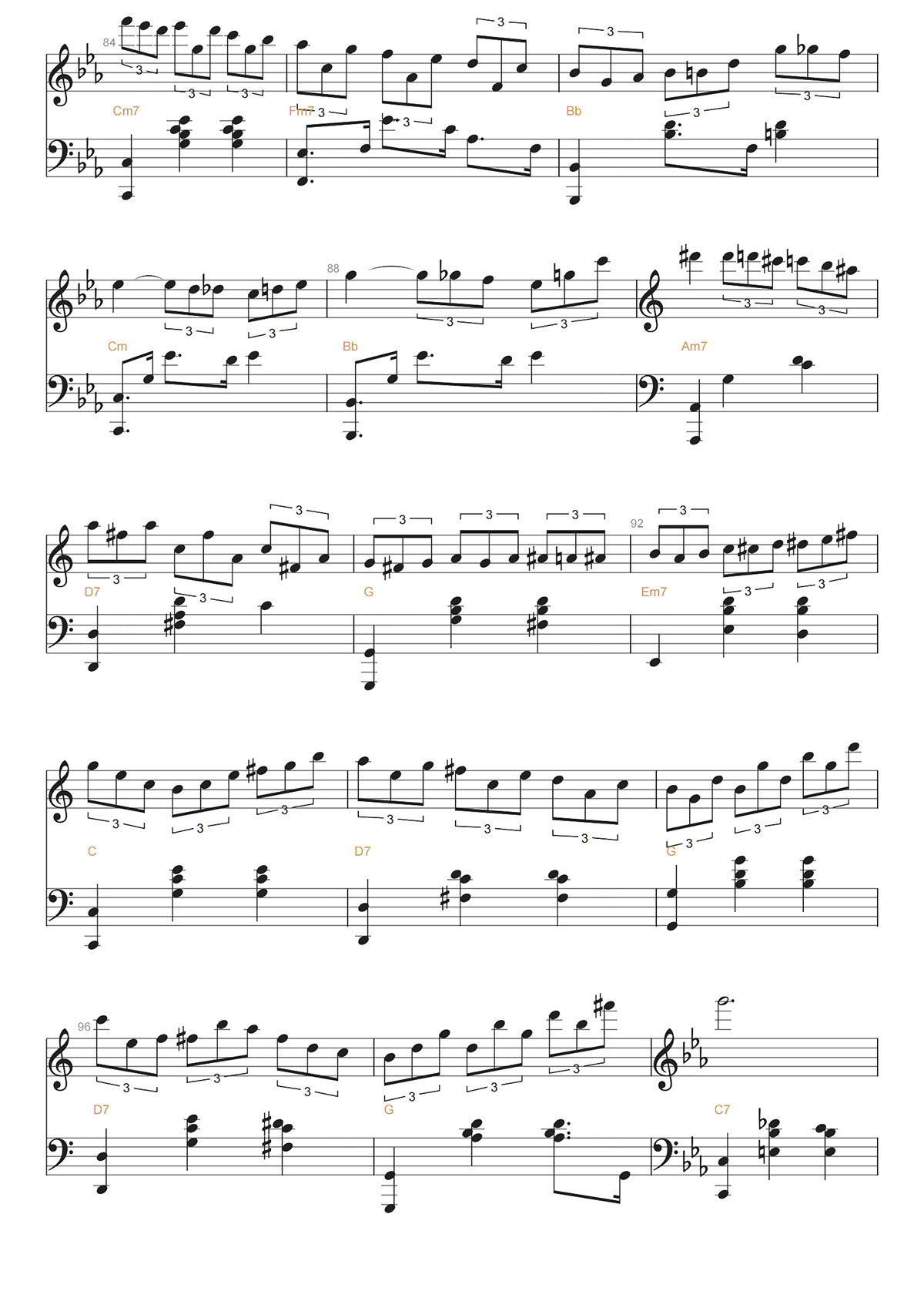 MAGIC WALTZ钢琴谱-海上钢琴师插曲-高清独奏五线谱 MAGIC WALTZ钢琴谱-海上钢琴师插曲-高清独奏五线谱