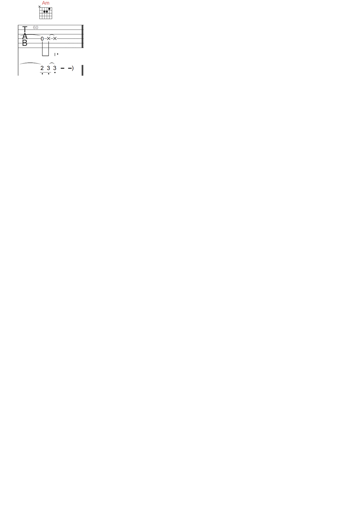 华晨宇《我们都是孤独的吉他谱》C调原版六线谱 华晨宇《我们都是孤独的吉他谱》C调原版六线谱