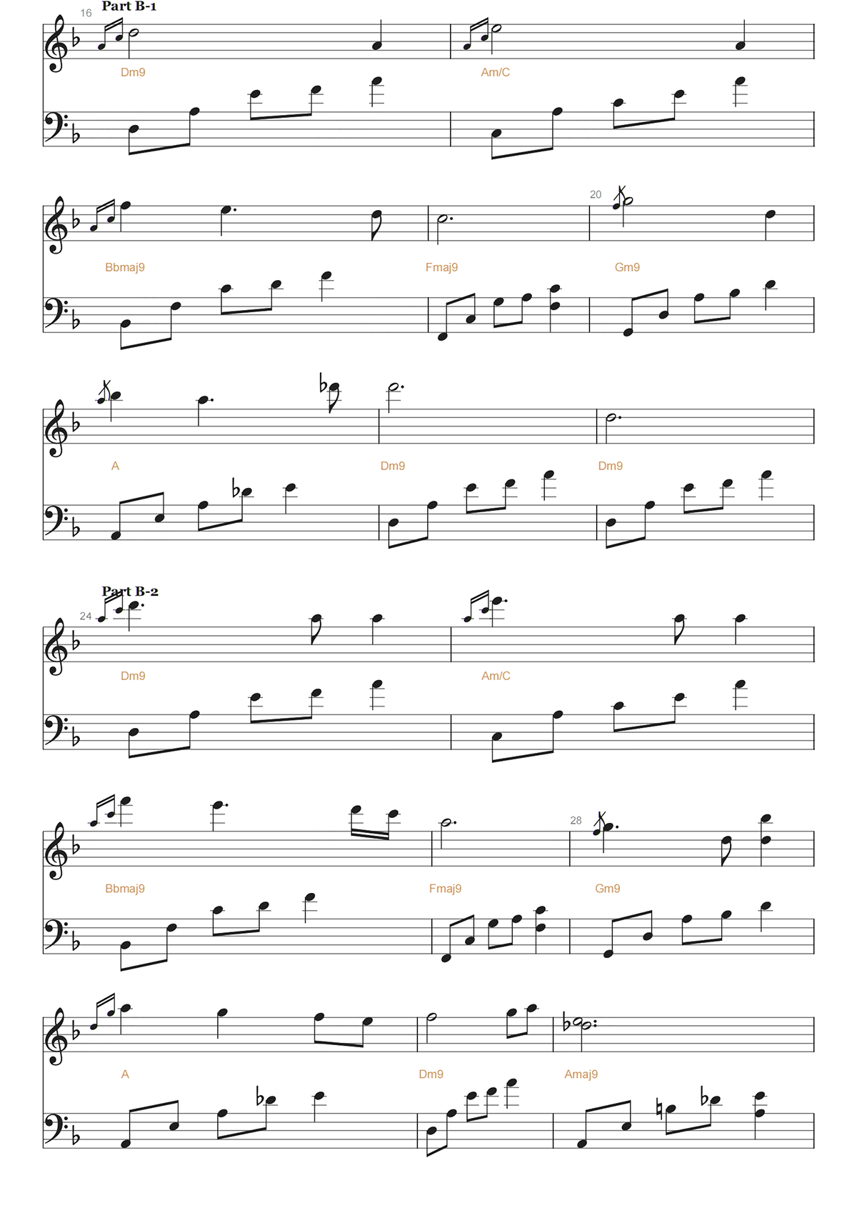 夜的钢琴曲二钢琴谱-石进-高清独奏五线谱 夜的钢琴曲二钢琴谱-石进-高清独奏五线谱