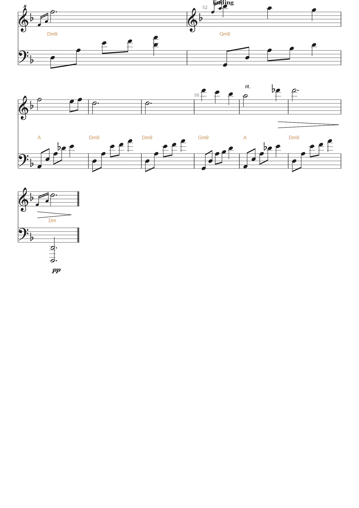 夜的钢琴曲二钢琴谱-石进-高清独奏五线谱 夜的钢琴曲二钢琴谱-石进-高清独奏五线谱