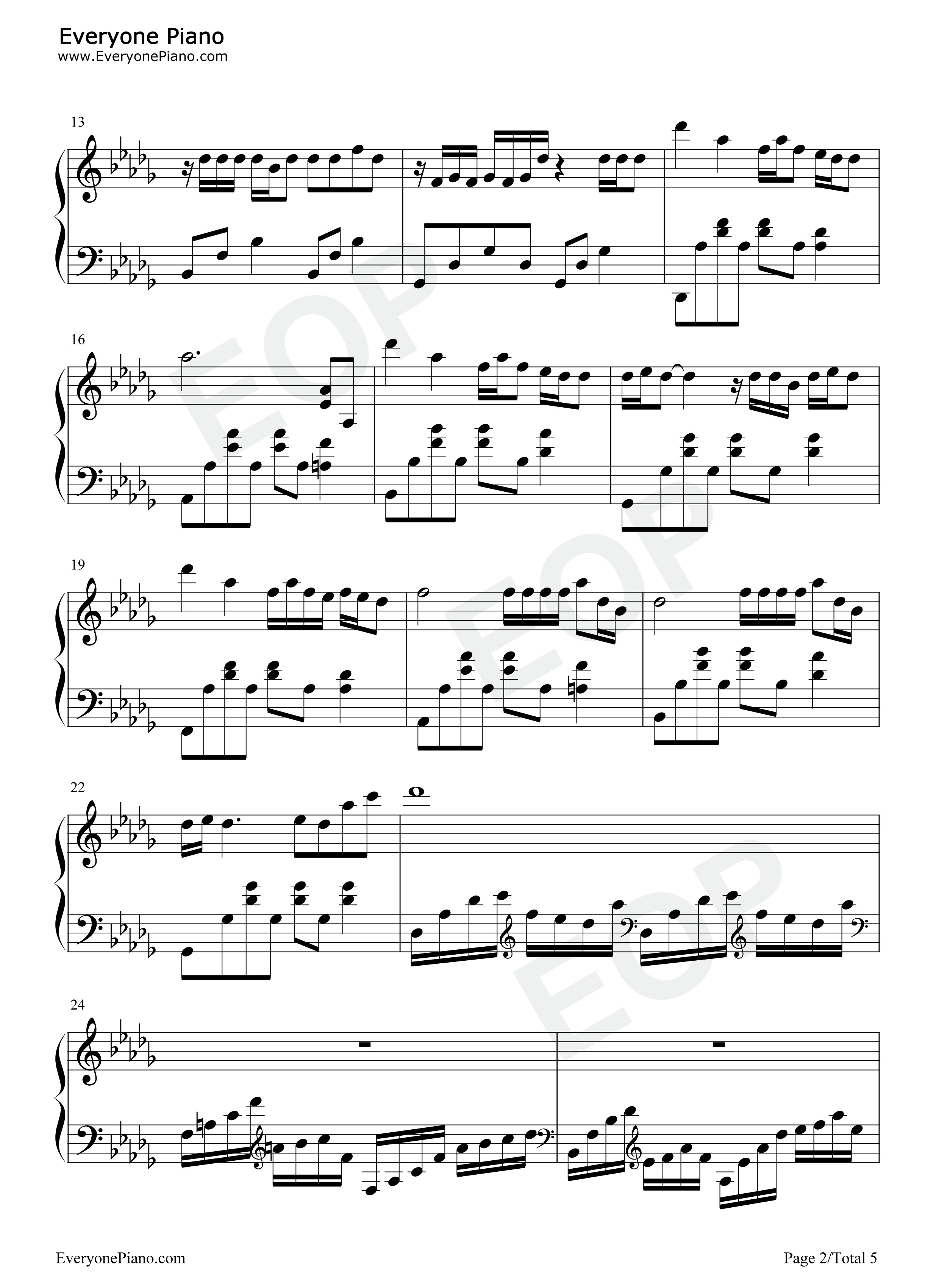 追寻你钢琴谱-川青/王天戈-高清独奏五线谱 追寻你钢琴谱-川青/王天戈-高清独奏五线谱