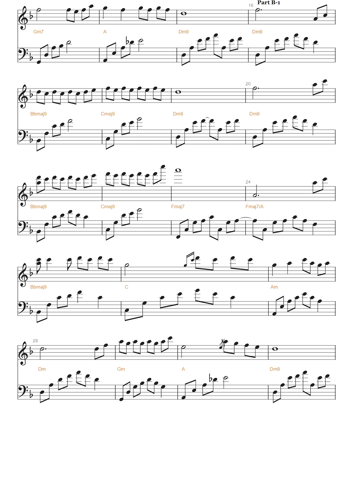 夜的钢琴曲七钢琴谱-石进-高清独奏五线谱 夜的钢琴曲七钢琴谱-石进-高清独奏五线谱