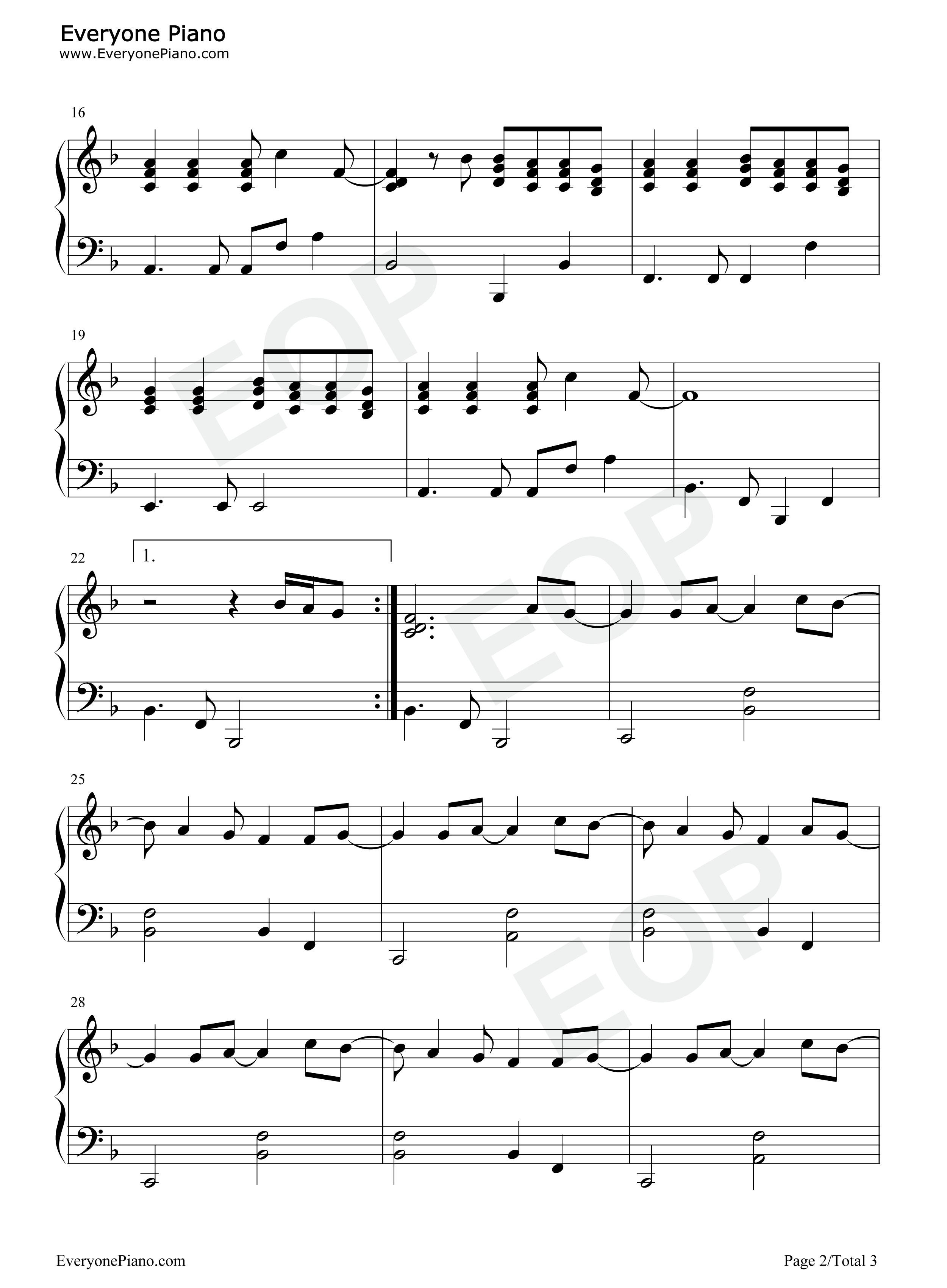 Here I Am to Worship钢琴谱-Tim Hughes-高清原版五线谱