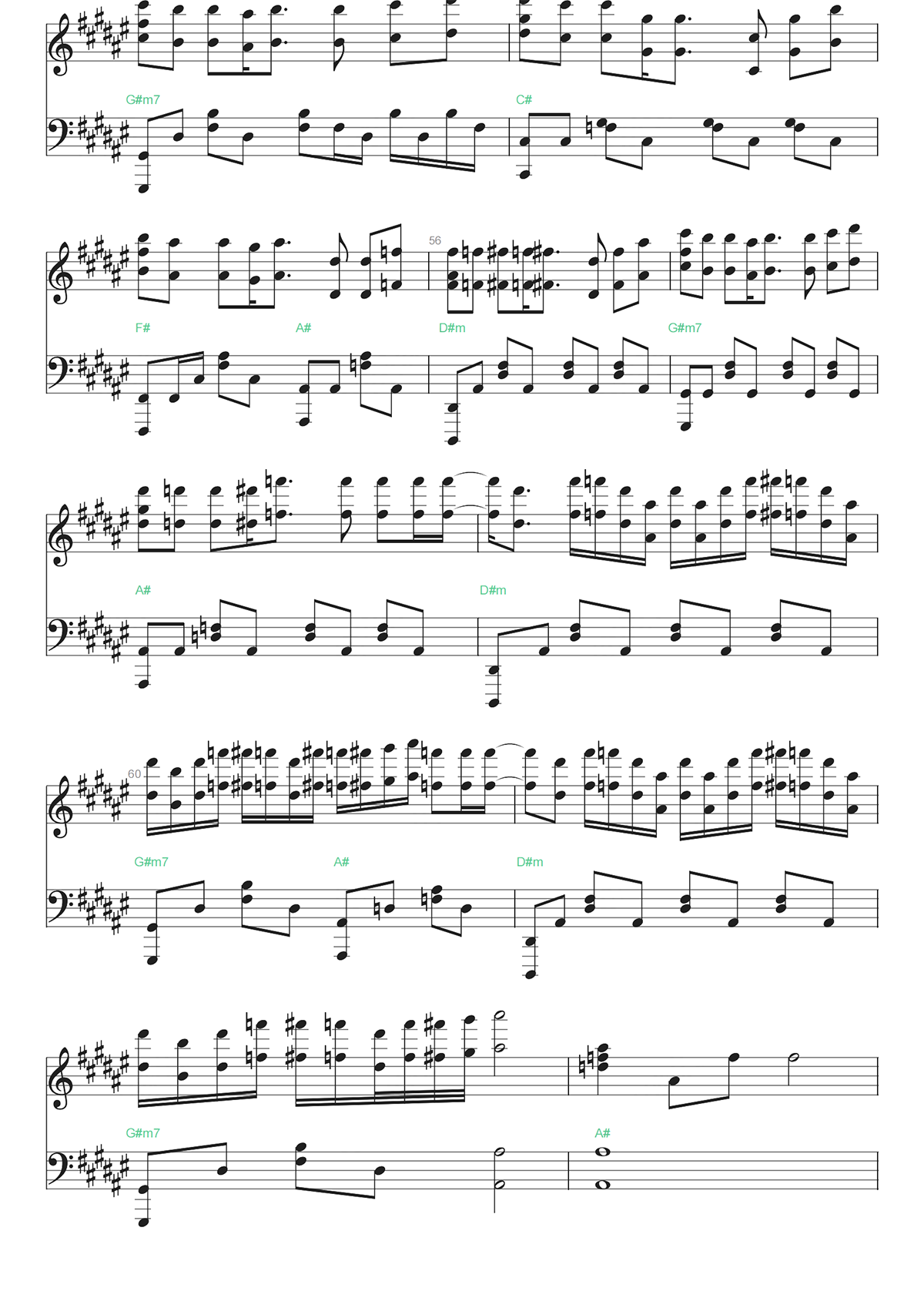 人世间钢琴谱-雷佳-独奏五线谱-同名电视剧主题曲 人世间钢琴谱-雷佳-独奏五线谱-同名电视剧主题曲