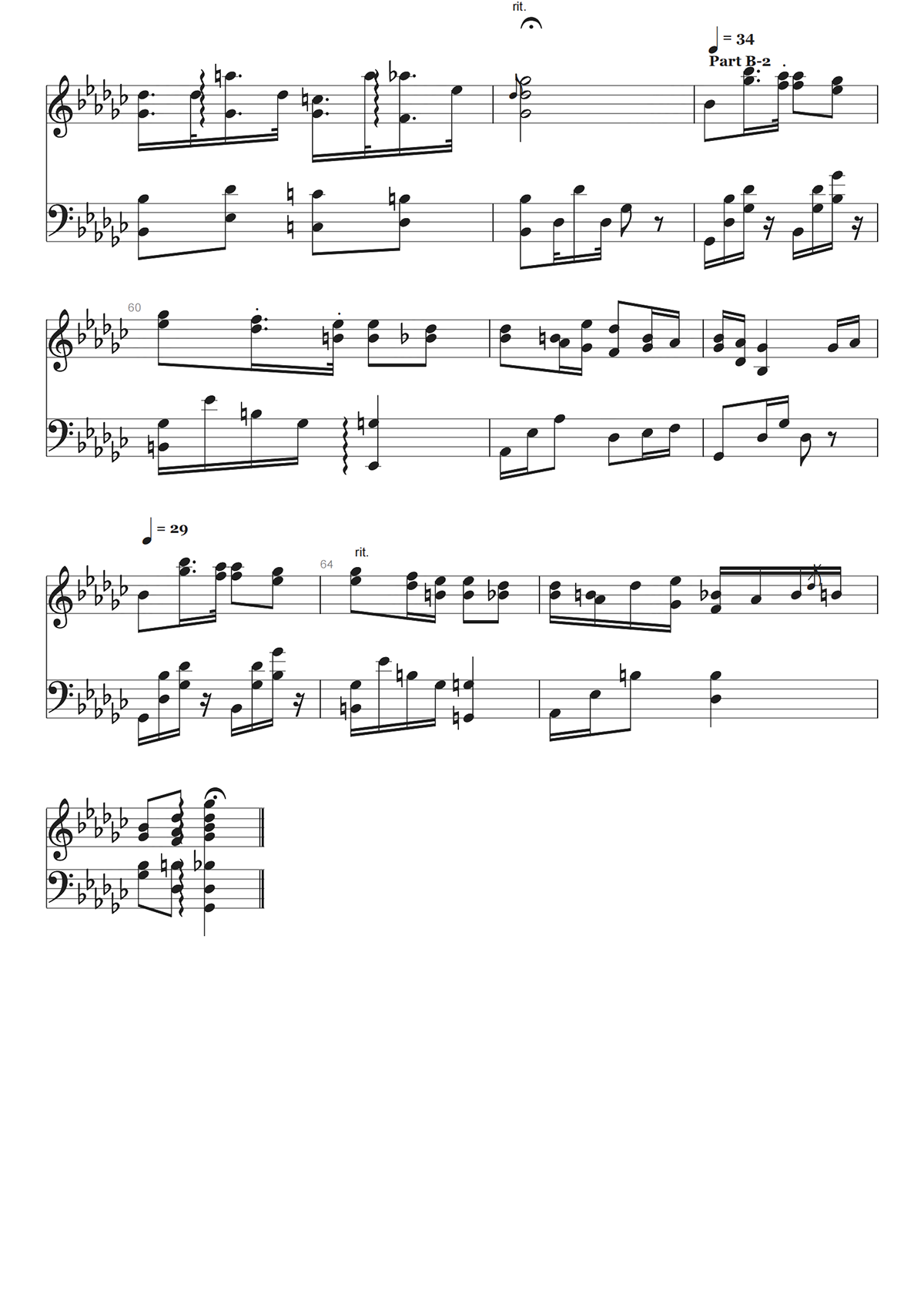 幽默曲钢琴谱-德沃夏克-高清独奏五线谱 幽默曲钢琴谱-德沃夏克-高清独奏五线谱