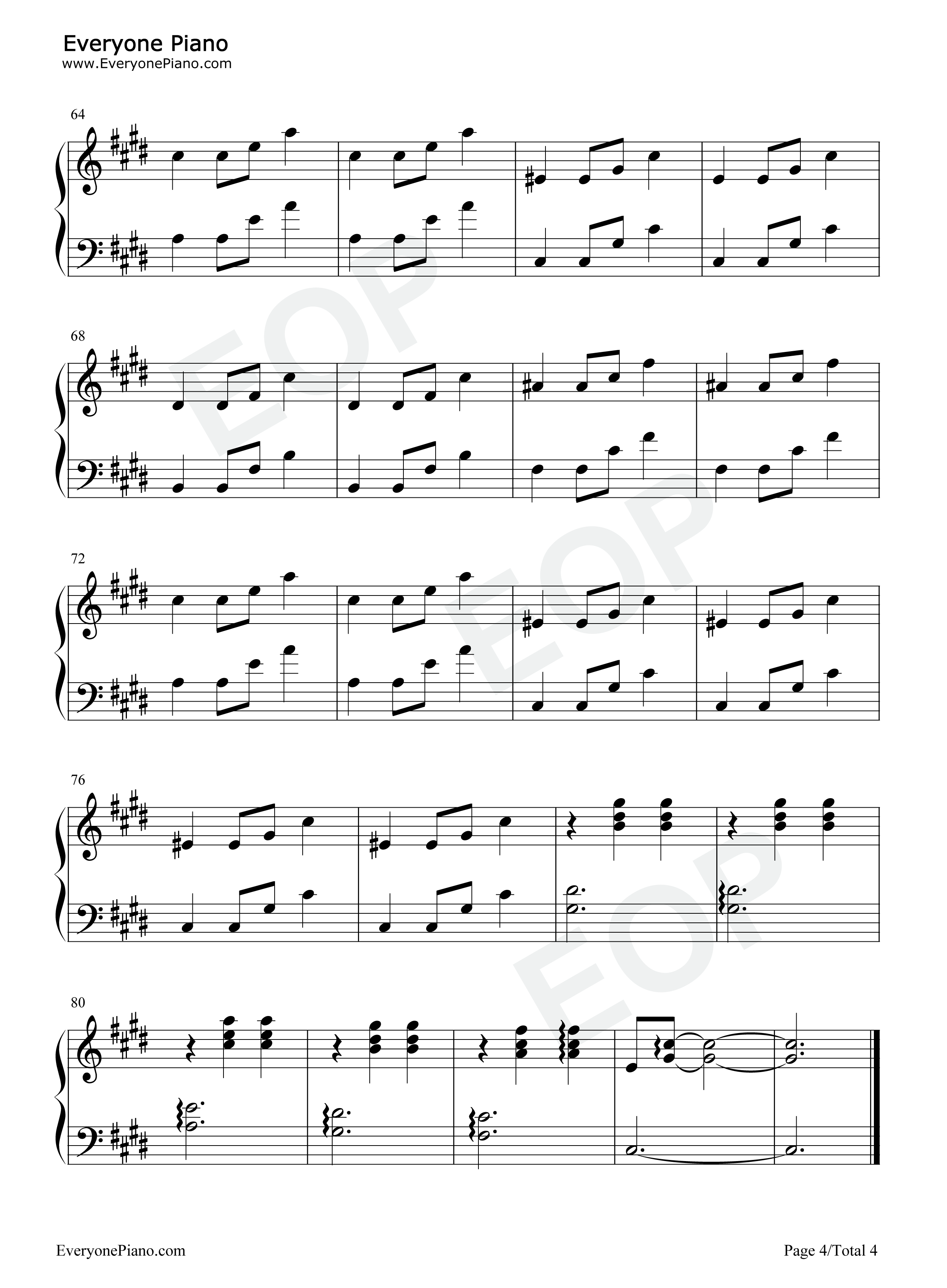 Suspirium钢琴谱-Thom Yorke-独奏五线谱